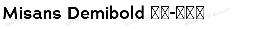 Misans Demibold 粗体字体转换